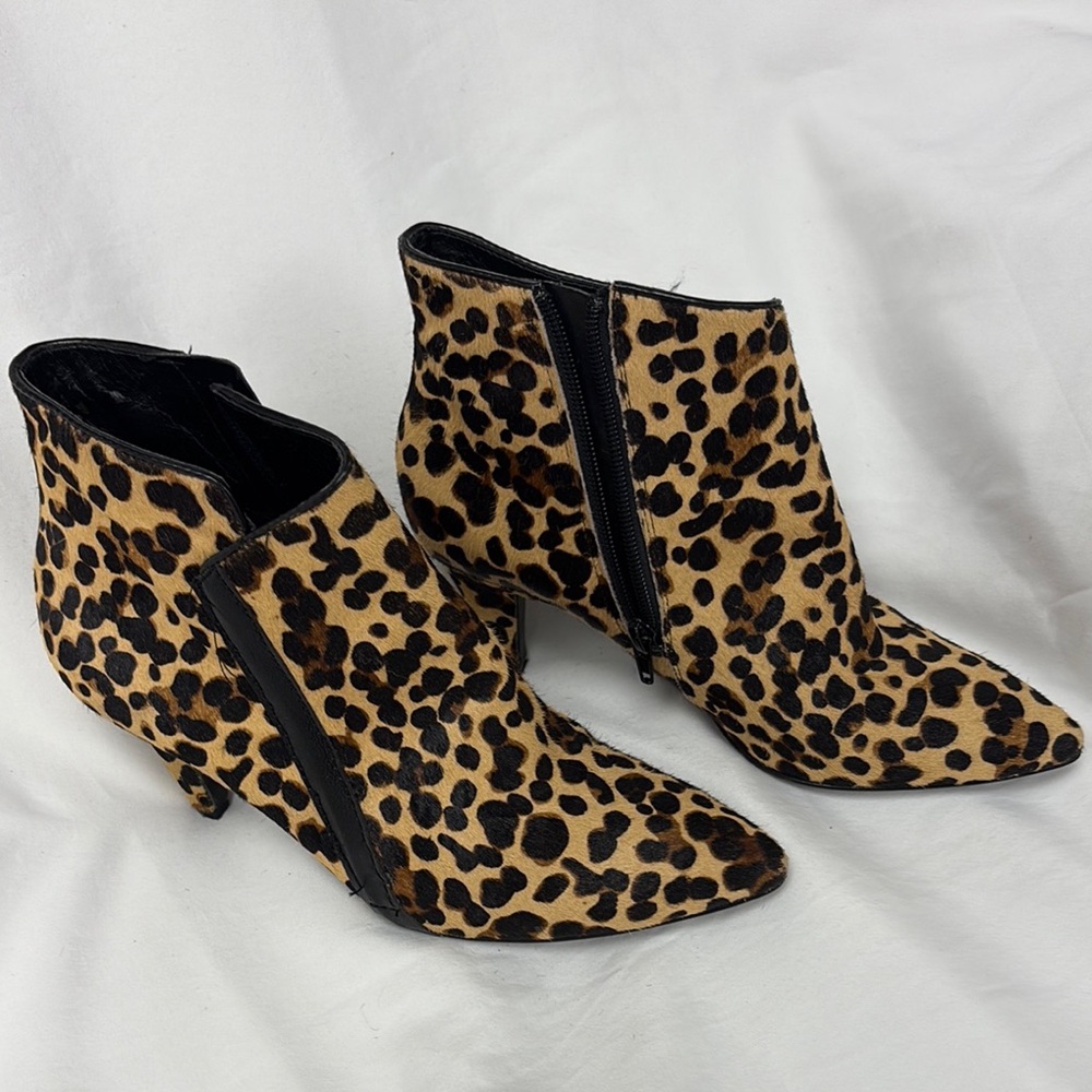Leopard Print Ankle Boots